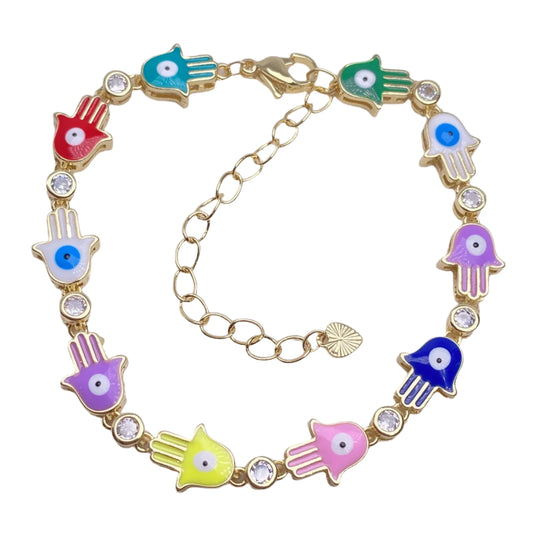 Mystic Aura Hamsa Bracelet